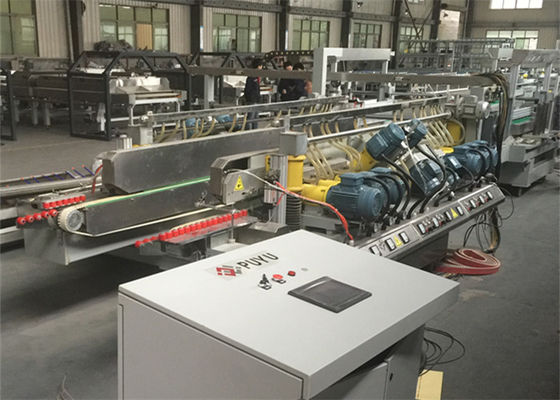 China Escoja la línea recta de cristal ribete de la máquina de pulir de 10 motores del doble para la arquitectura proveedor