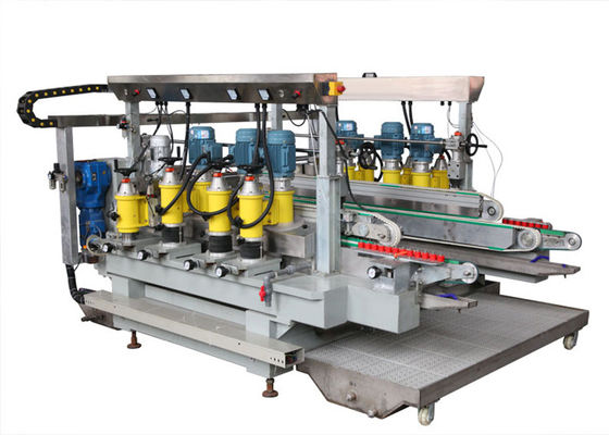 China Línea recta de cristal máquina de la máquina de pulir de 6 motores del ribete del doble proveedor